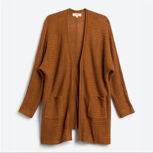 PINQUE Analeigh Cardigan Rustic Caramel‎ Sz S NWT